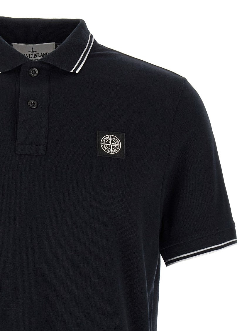 Stone Island Logo Patch Polo Shirt