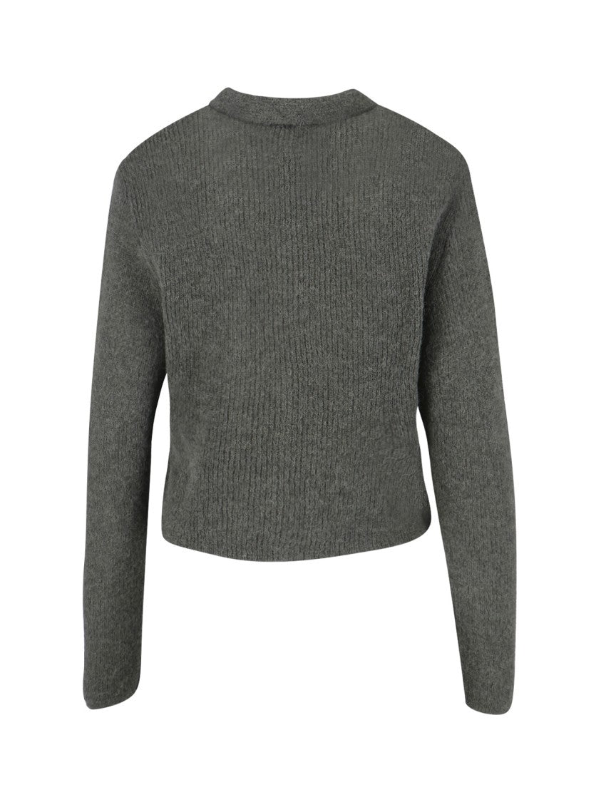 Our Legacy "Mazzy" Crop Knit Cardigan Green