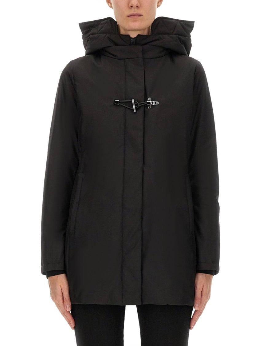 Fay Toggle Closure Black Coat