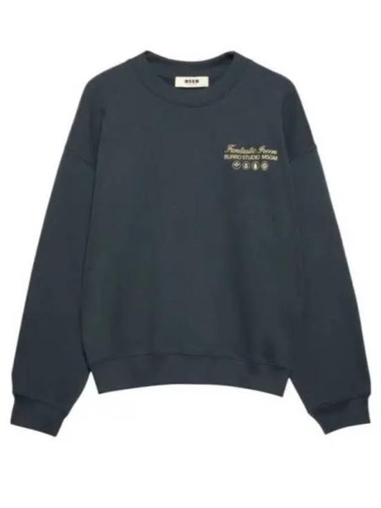Msgm Relaxed Fit Long-Sleeve T-Shirt With Subtle Graphic Design
