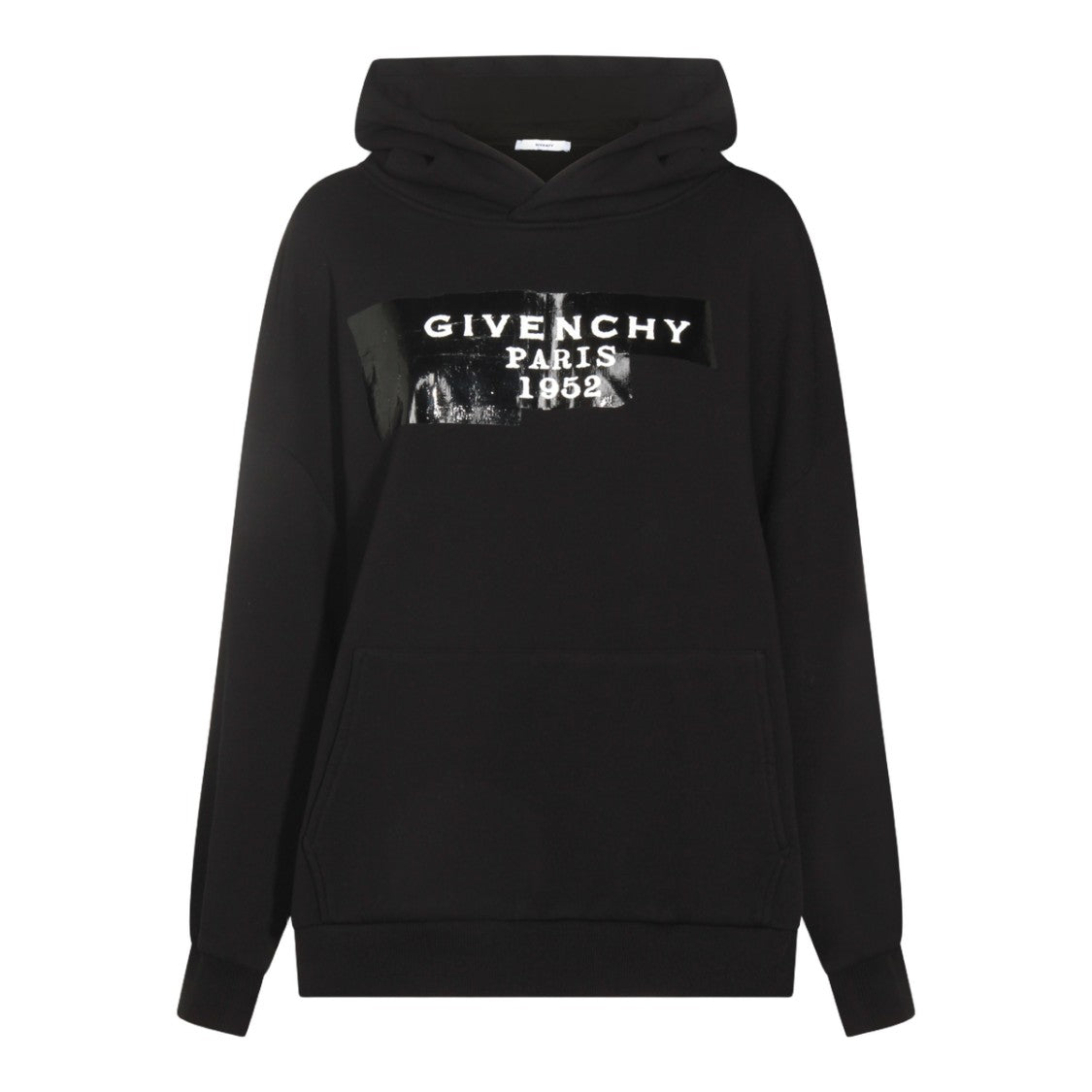 Givenchy Modern Black Hoodie With Glossy Patch