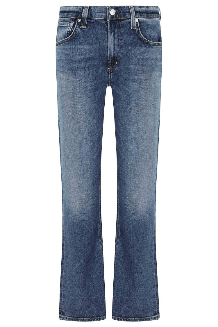 Citizens Of Humanity Denim Goldie Kick Flare Five-Pocket Cotton Jeans