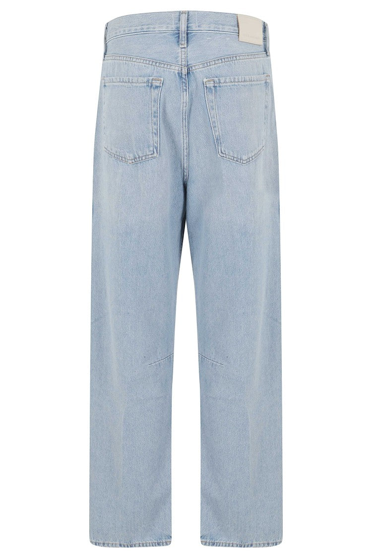 Citizens Of Humanity Light Denim Miro Five-Pocket Straight Cotton Jeans