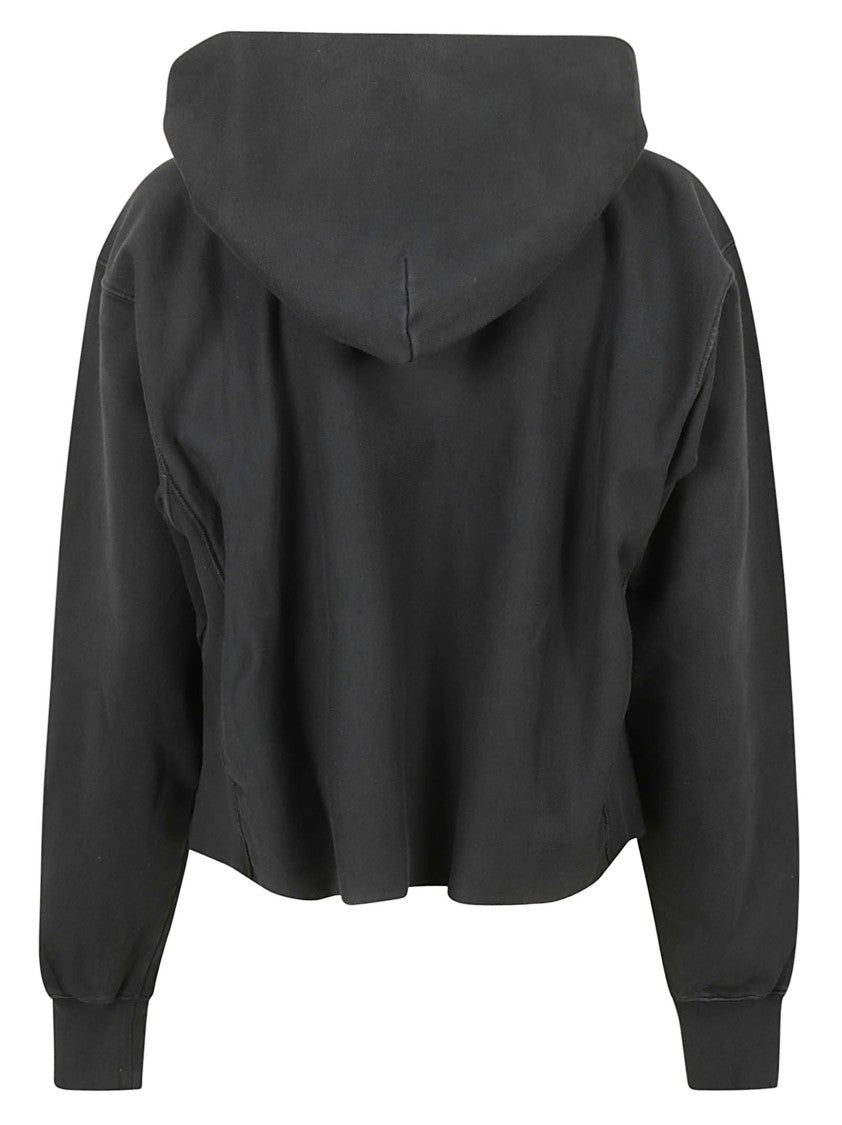 Maison Margiela Cropped Black Hoodie