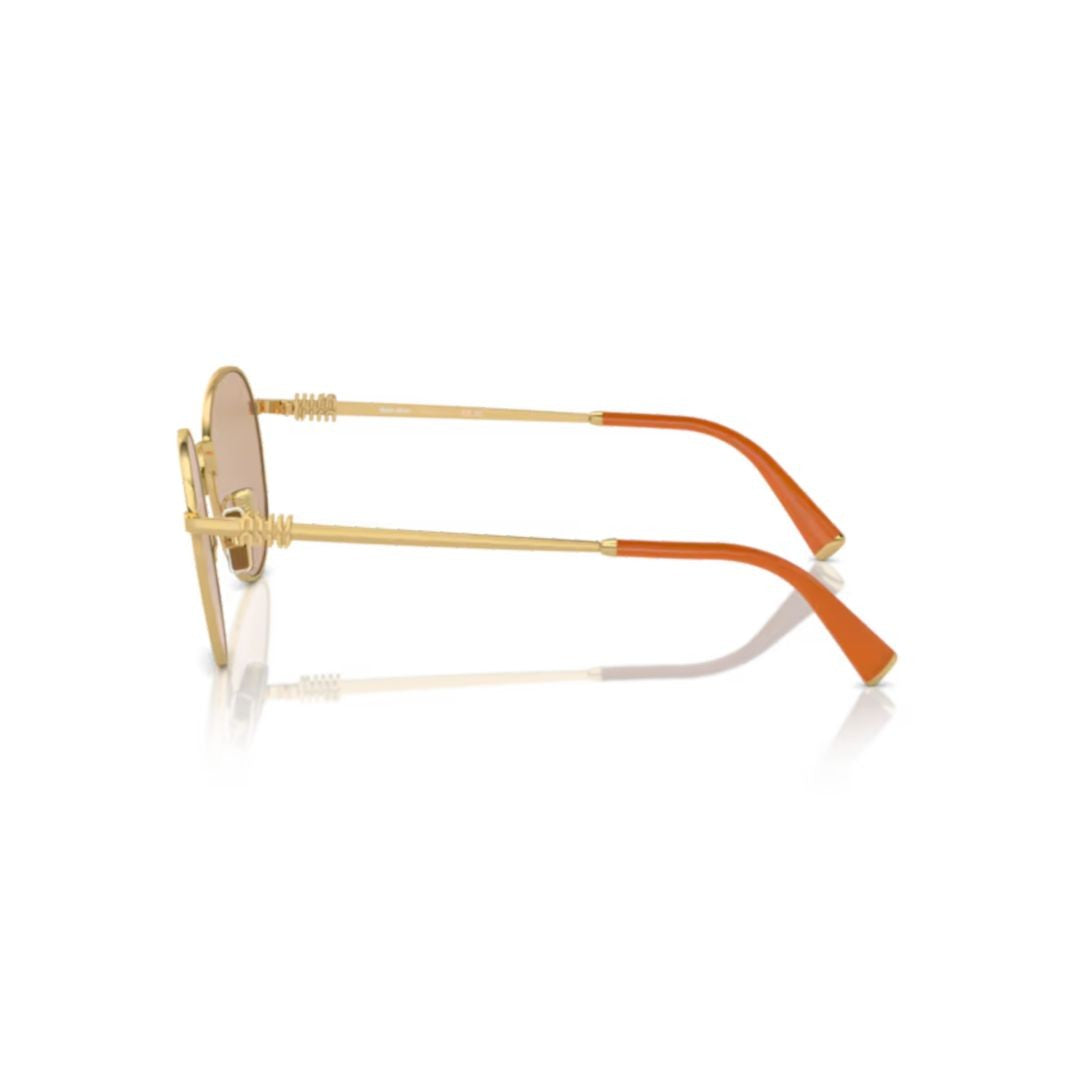 Miu Miu 55Zs Sole Round Metal Frame Sunglasses
