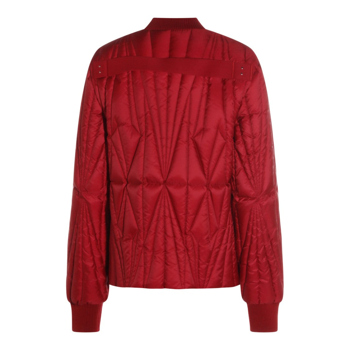 Moncler X Rick Owens Red Geocamo Flight Down Jacket With Bomber Collar