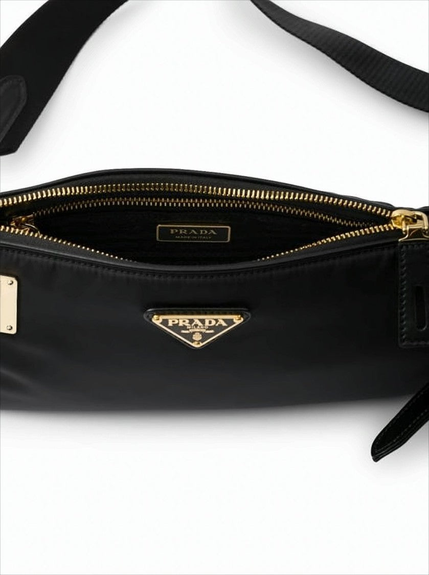 Prada Rectangular Crossbody Bag With Gold-Tone Hardware
