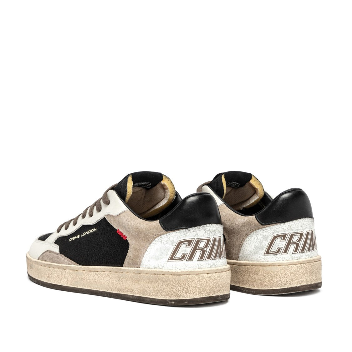 Crime London Chelseask8 Deluxe Sneakers - Black/White/Beige