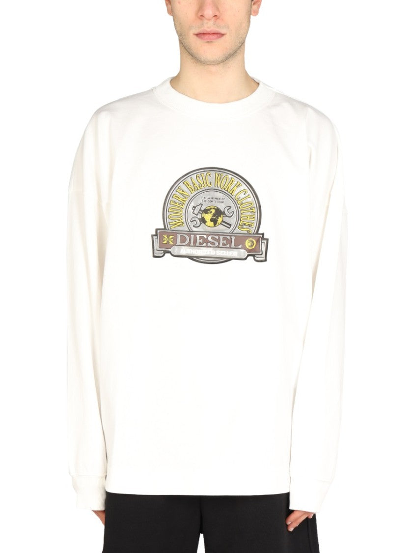 Diesel Graphic Logo Patch Sweatshirt