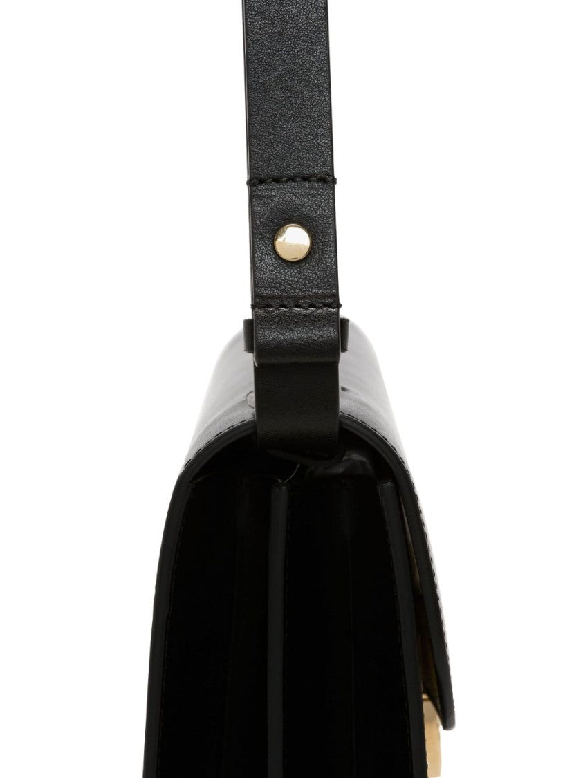 Victoria Beckham Structured Black Calfskin Shoulder Bag