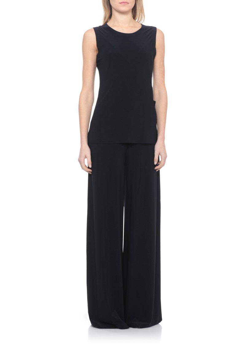Norma Kamali Blue Swing Tank Top