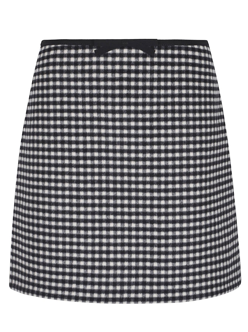 Valentino Garavani Micro Gingham Mini Skirt