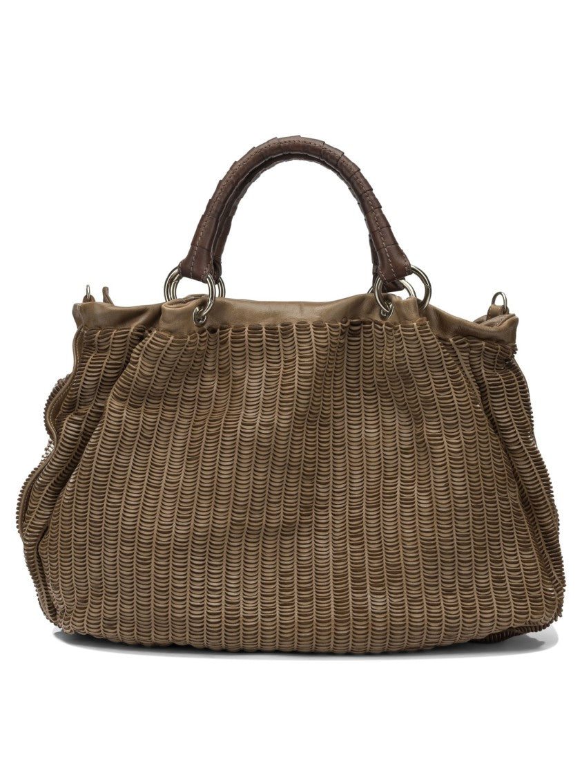 Giancarlo Nevola Spacious Textured Leather Handbag With Versatile Carrying Options