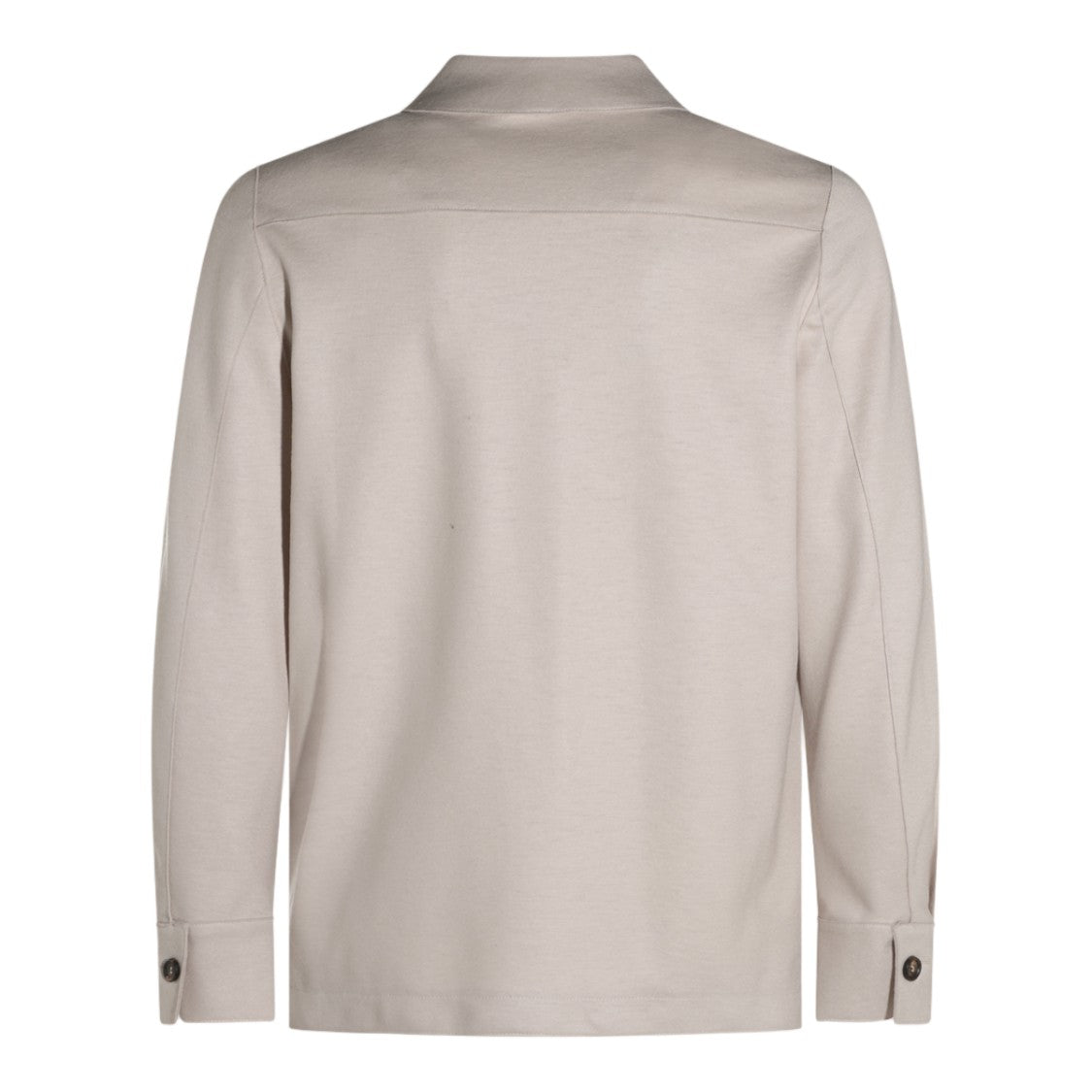 Eleventy Structured White Casual Jacket With Timeless Minimalism