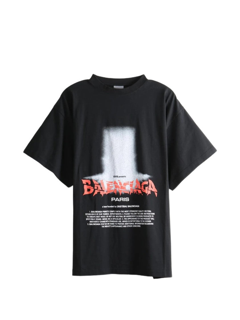 Balenciaga Boxy Fit Graphic Print Oversized T-Shirt