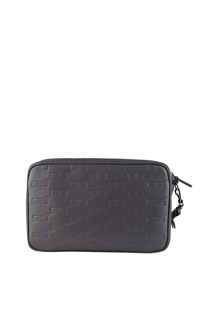 Balenciaga Grey Leather Clutch Bag