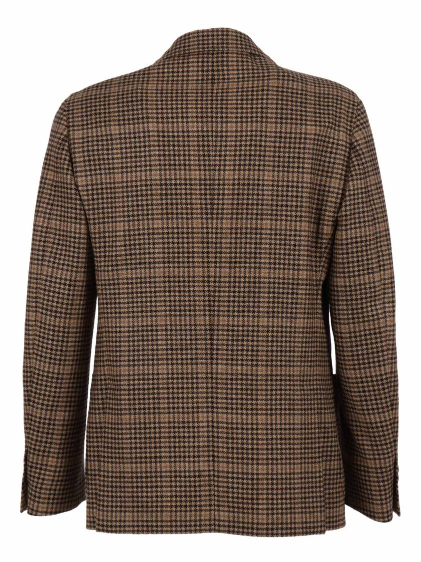 Lardini Houndstooth Pattern Roma Jacket