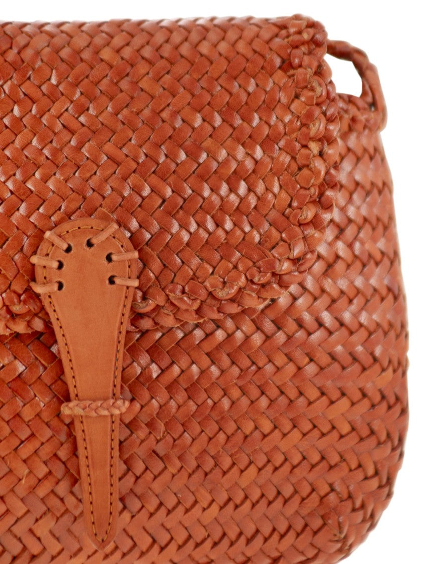 Dragon Mini City Bag - Woven Leather Bag