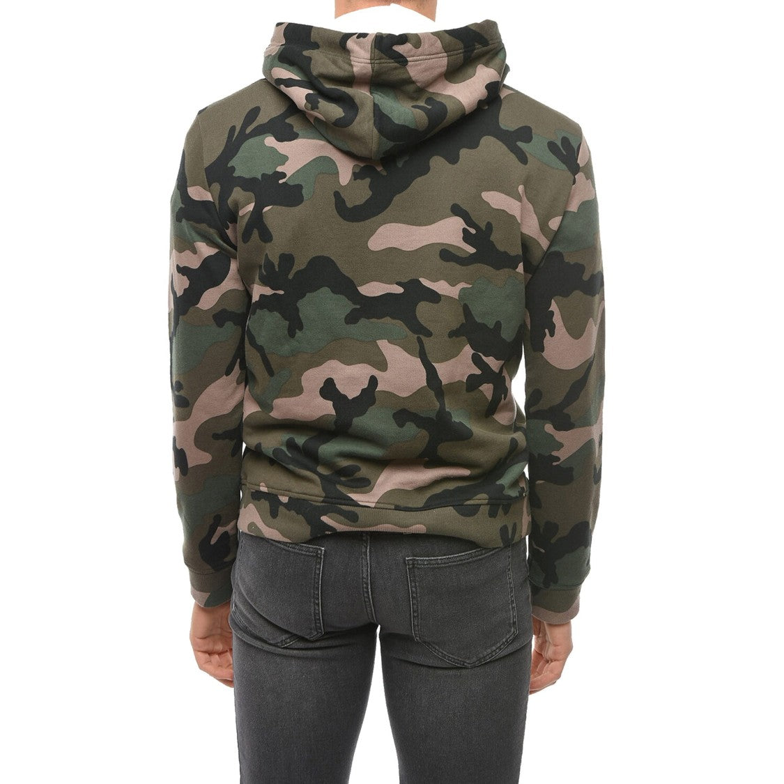 Valentino Camouflage Pattern Hoodie Sweatshirt