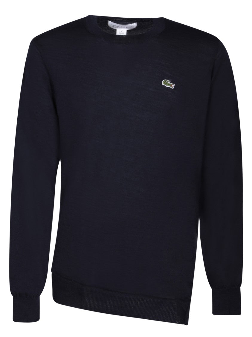 Comme Des Garçons Blue Long-Sleeved Knitwear
