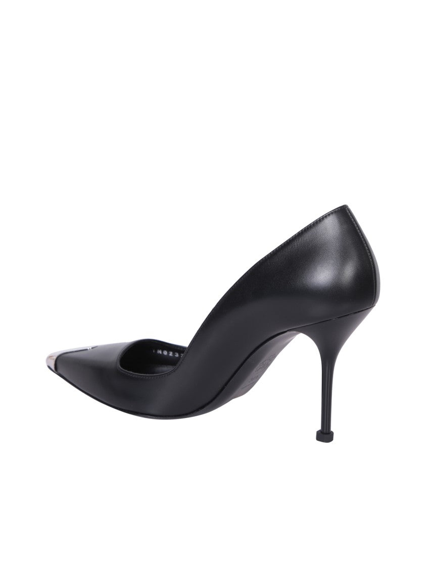 Alexander Mcqueen Black Leather Pumps