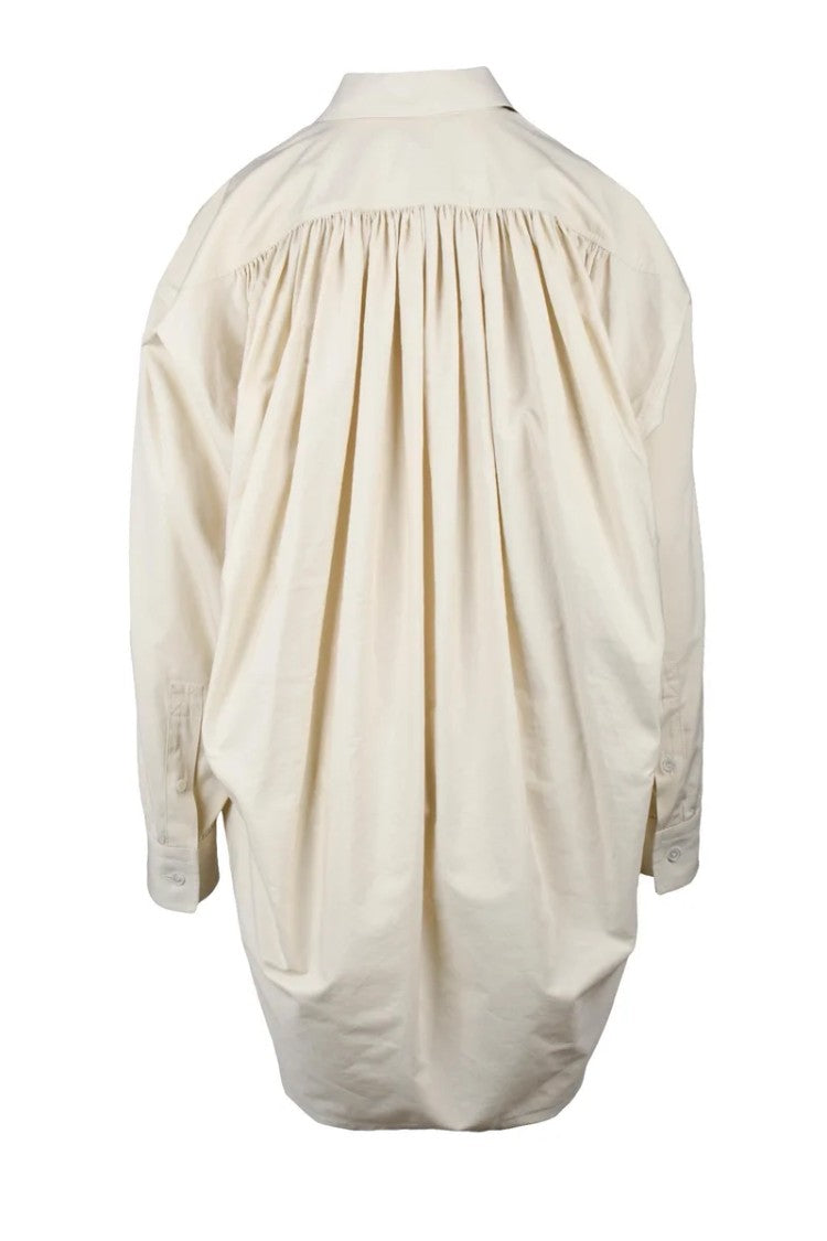 Bottega Veneta Oversized Shirt Cotton/Viscose - Beige