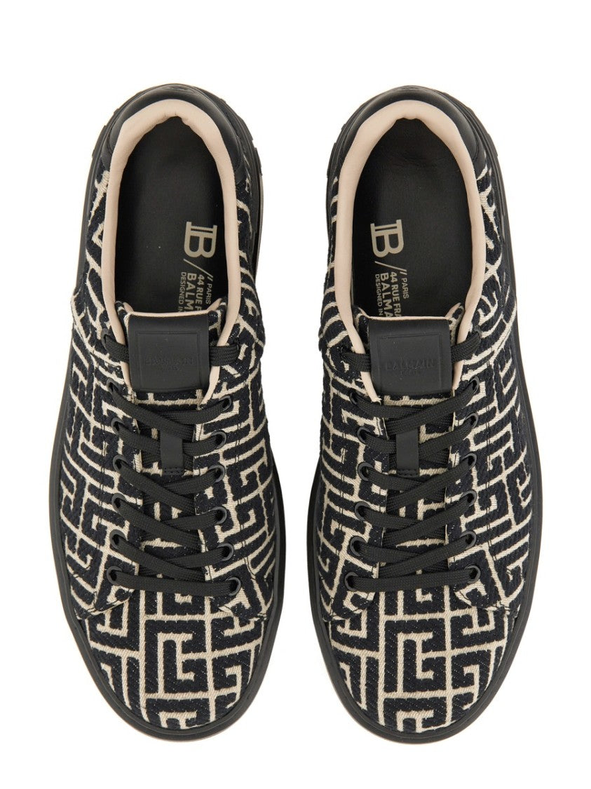 Balmain Jacquard "B-Court" Sneakers