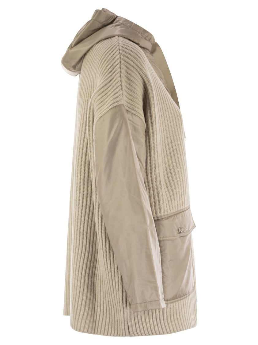 Herno Resort Jacket In Wool And Ultralight Nylon