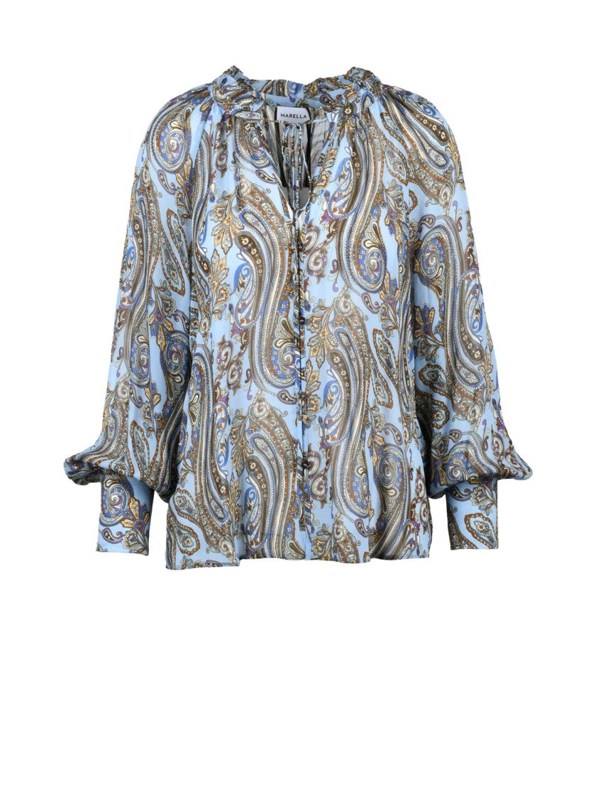 Marella Multicolor Viscose Paisley Blouse