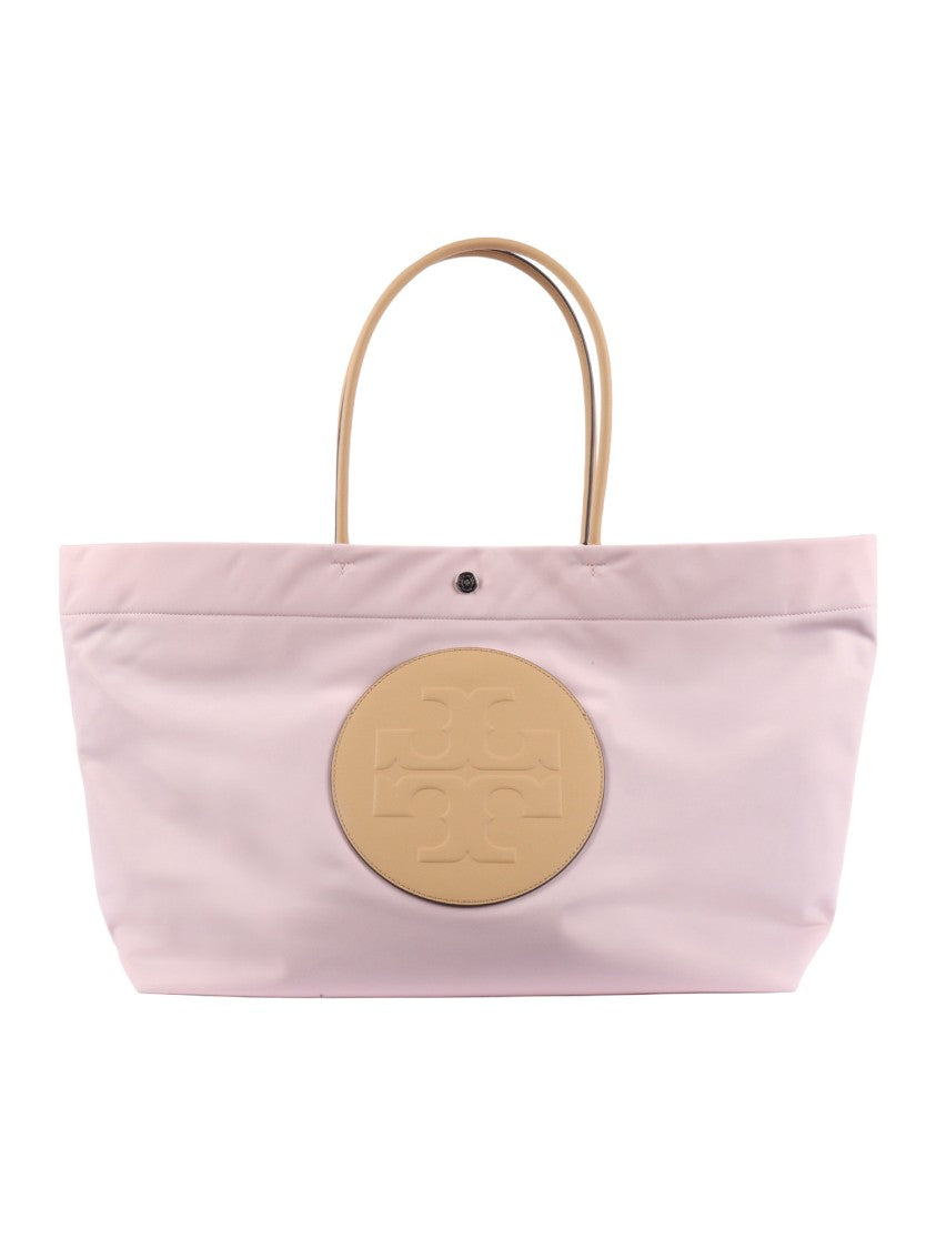 Tory Burch Pink Ella Twist Pastel Tote Bag