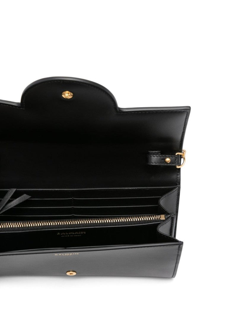 Balmain Foldover Black Shoulder Bag