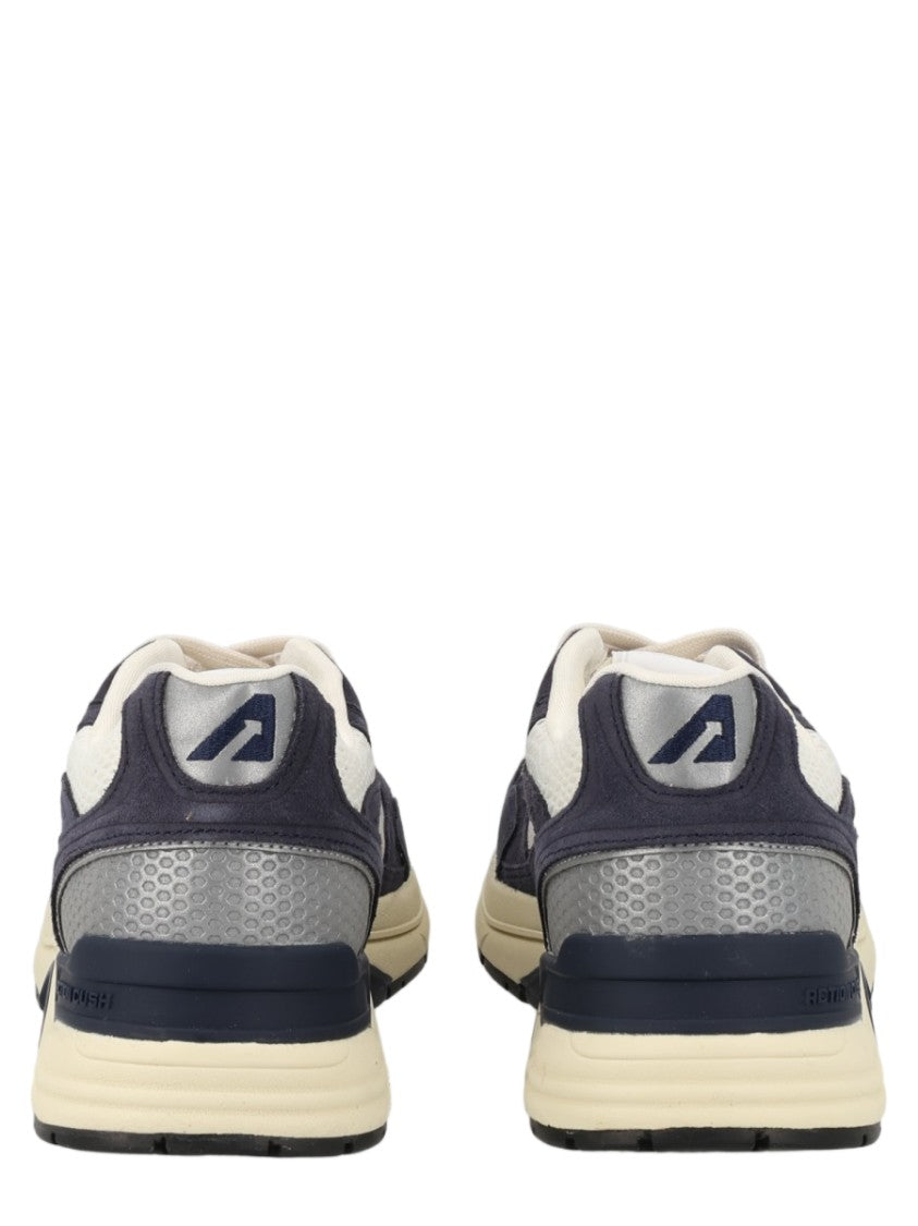 Autry Hyperway Low Suede Mesh Layered Sneakers