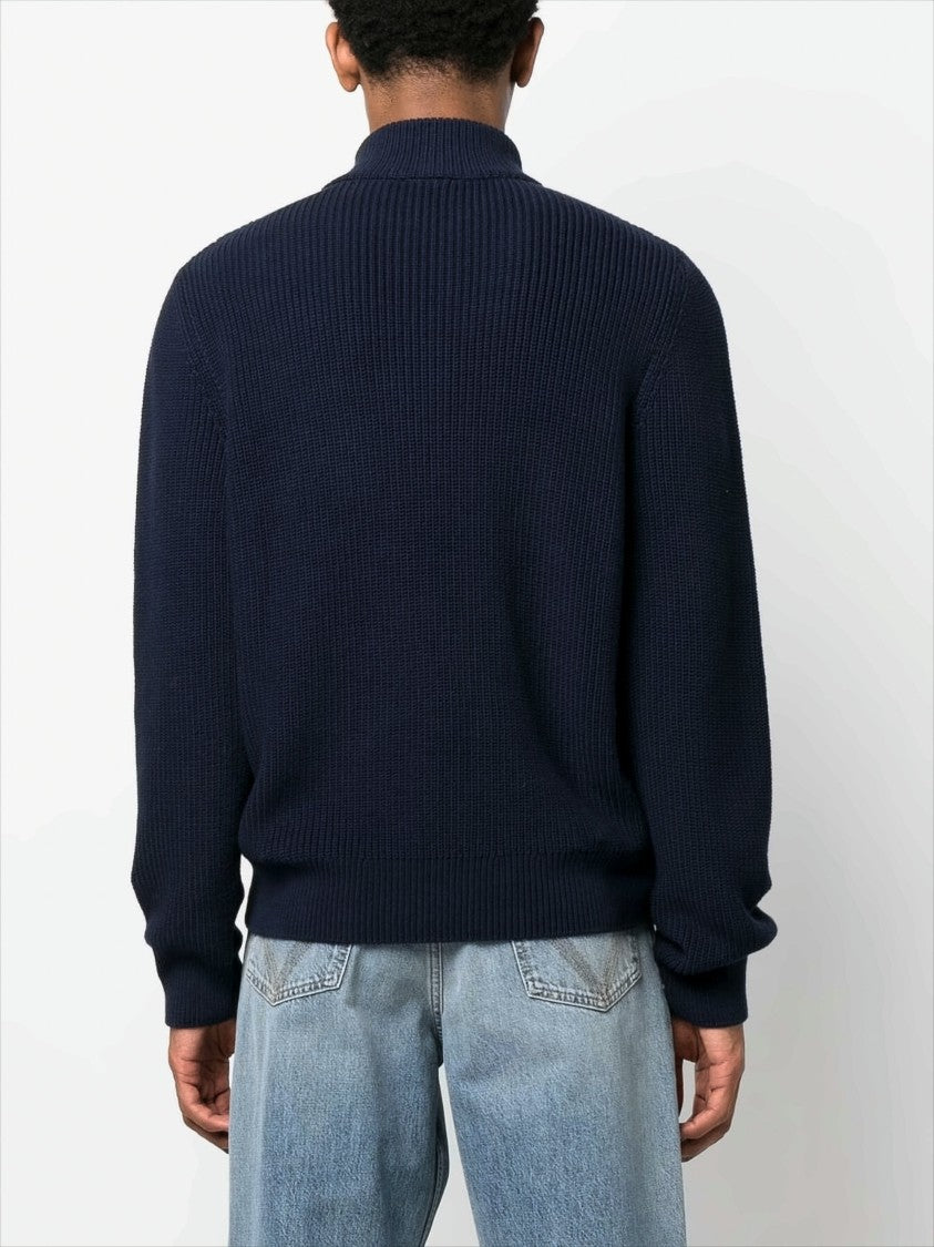 A.P.C. Ribbed Knit Turtleneck Sweater