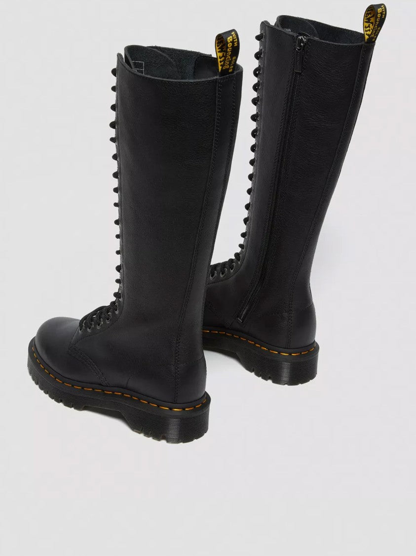 Dr. Martens Black 1B60 Bex Tall Leather Lace-Up Boots
