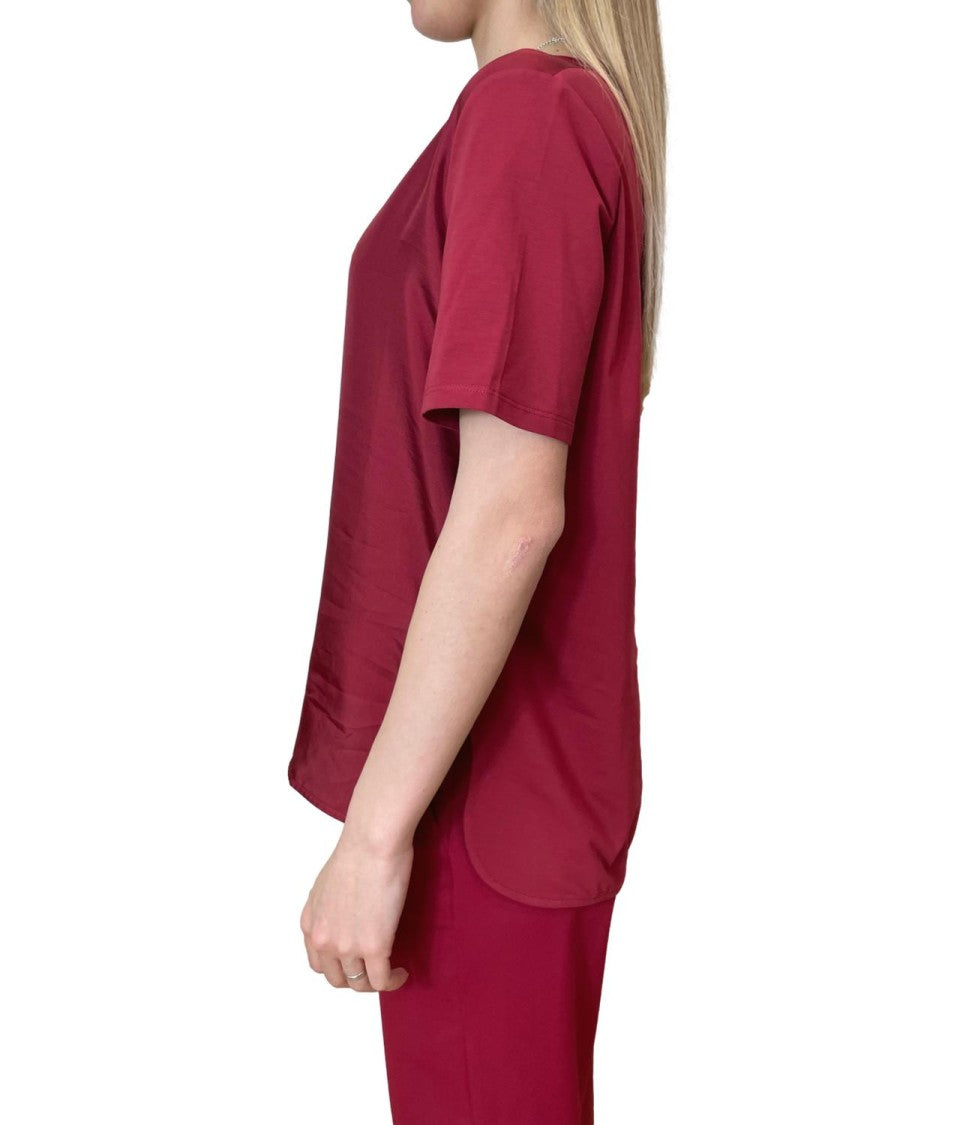 Max Mara Red Mmlotre Cotton Knit Top