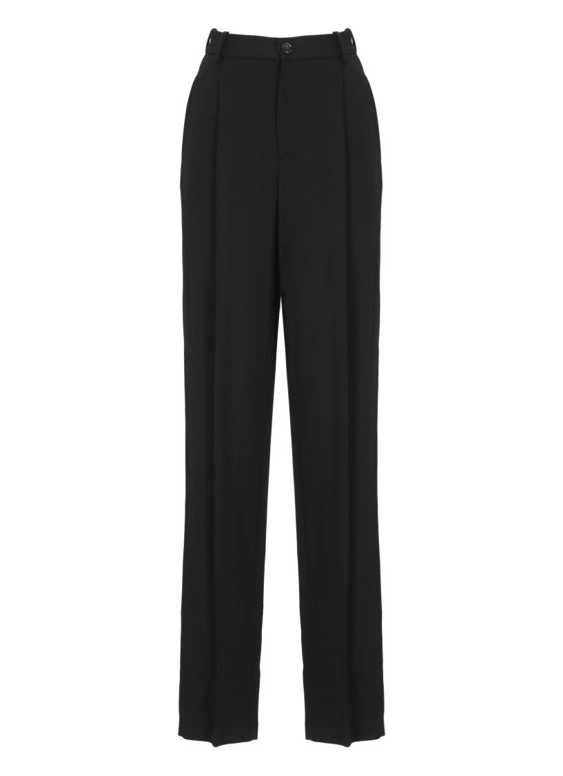 Elisabetta Franchi Black Viscose Pants