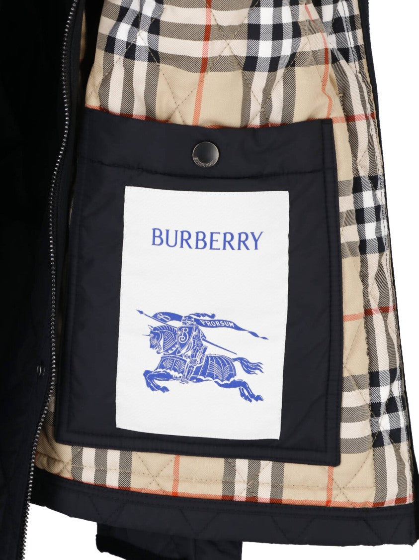 Burberry Dark Blue Haddington Quilted Jacket