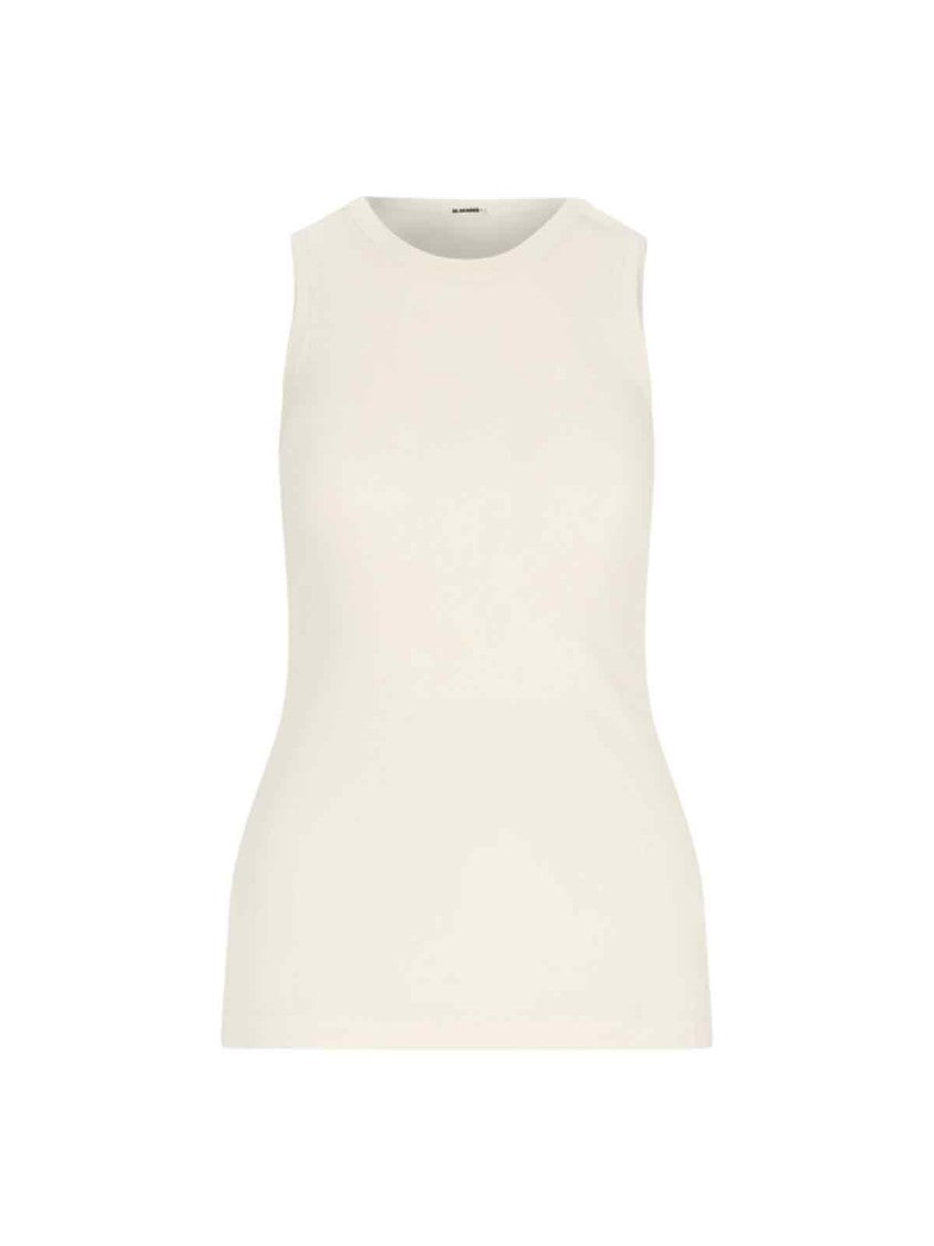 Jil Sander Tank Top Set Of 3 – White & Cream