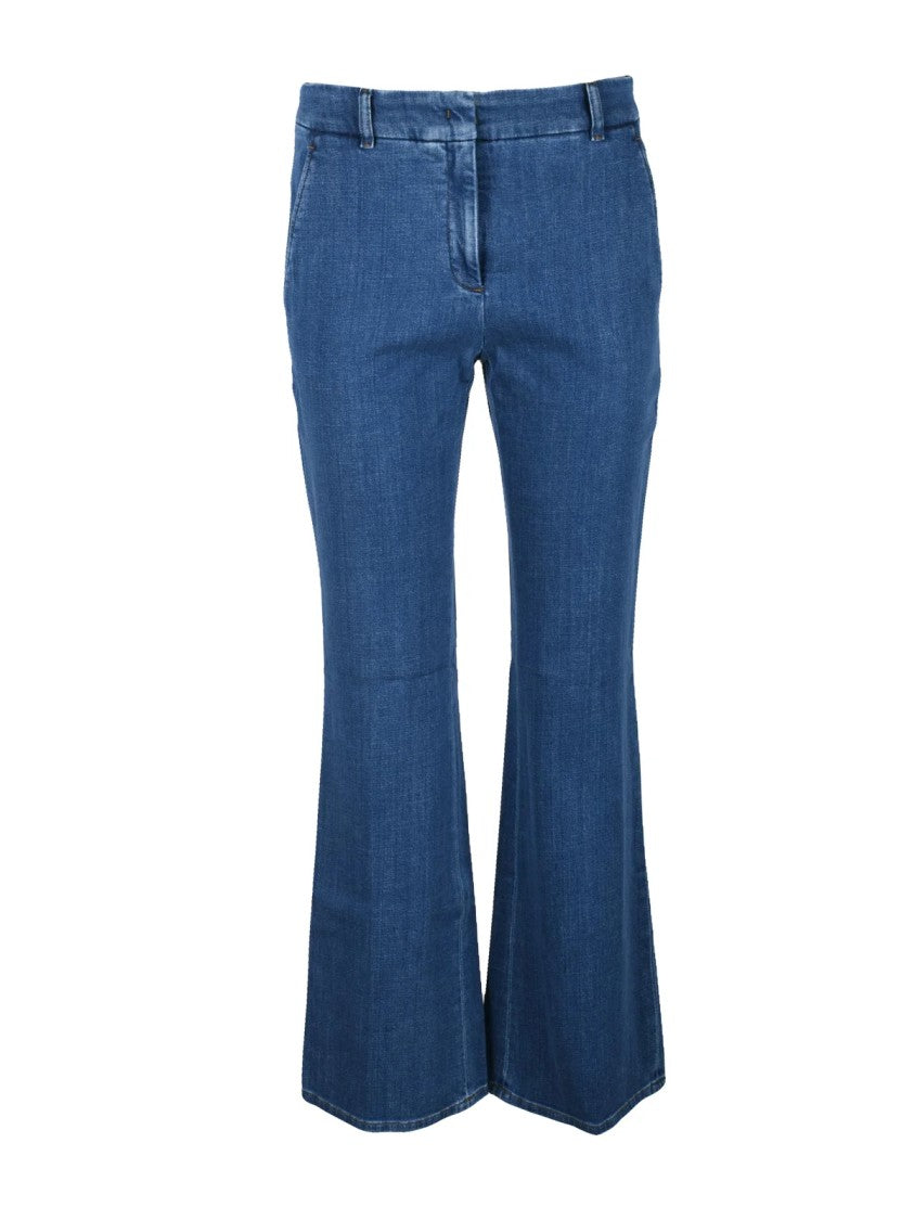 Slowear By Incotex Blue Flared Jeans