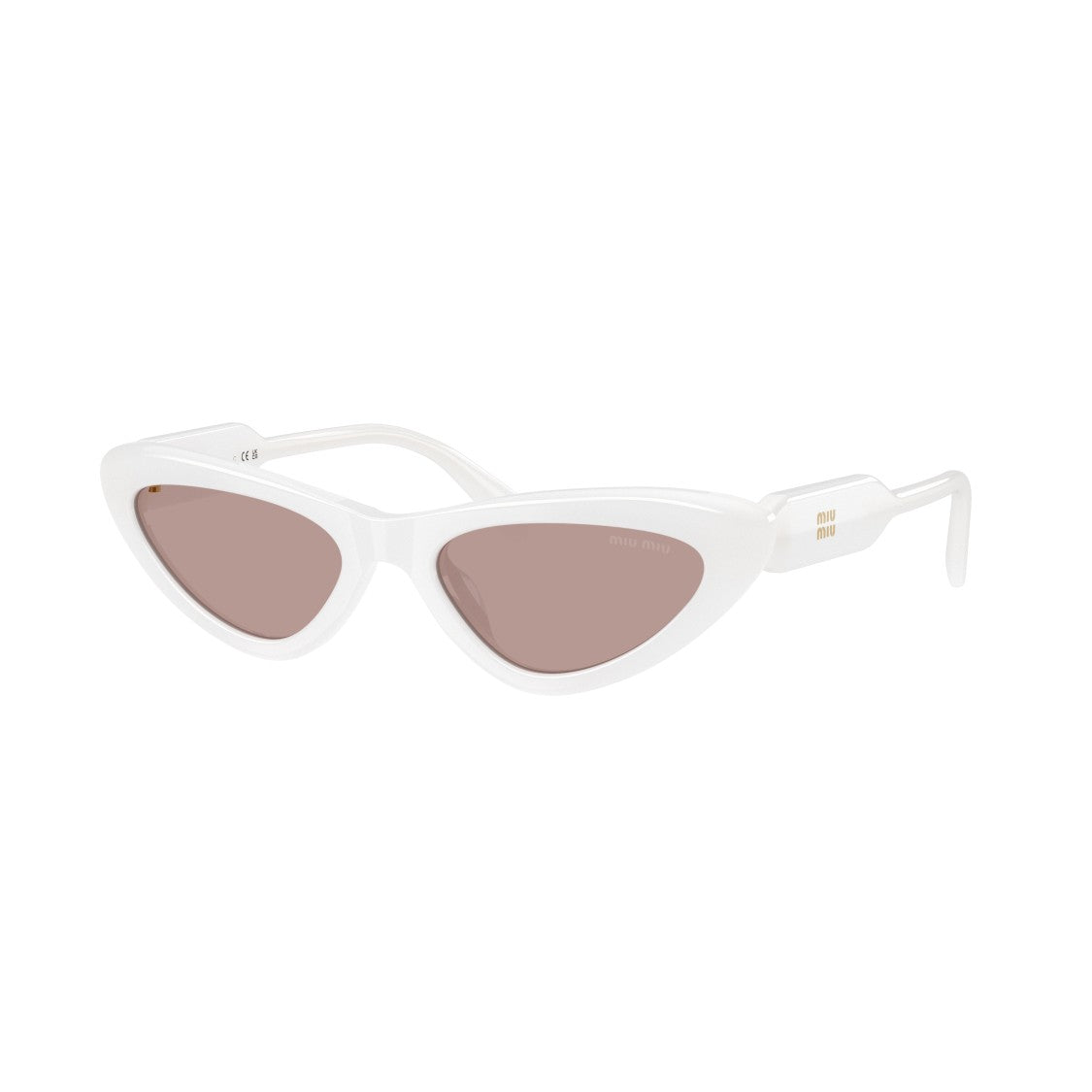 Miu Miu White 0Mu B11su Cat-Eye Sunglasses