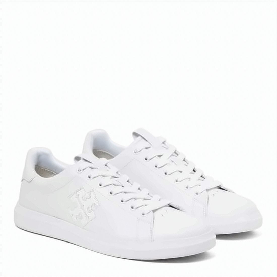 Tory Burch Monochromatic Low-Top Sneakers With Tonal Logo Embossing