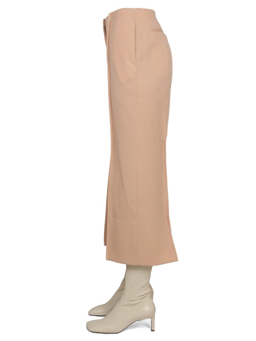 Jil Sander Cropped Wide-Leg Wool Pants