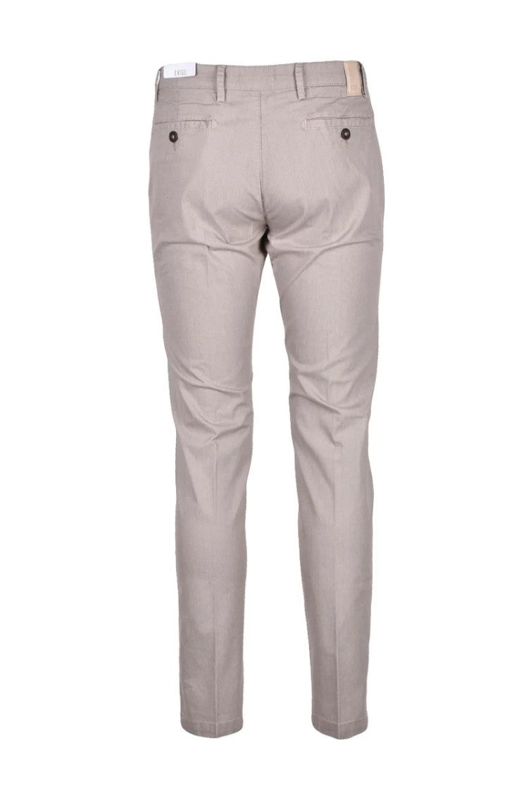 Exigo Cotton Elastane Trousers - Brown