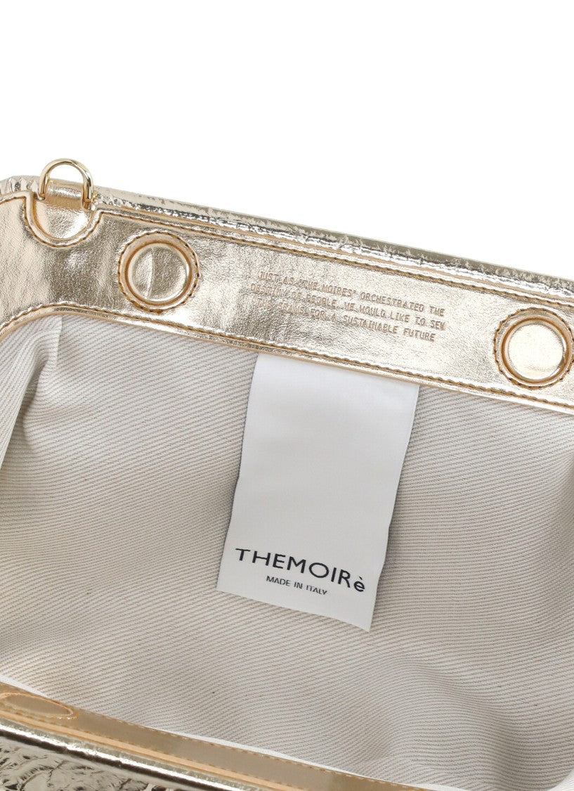 Themoirè Gold Vegan Leather Emera Pineapple Shoulder Bag