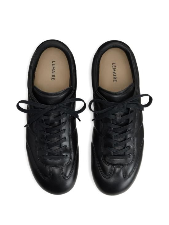 Lemaire Low-Profile Leather Sneakers With Nylon Accents