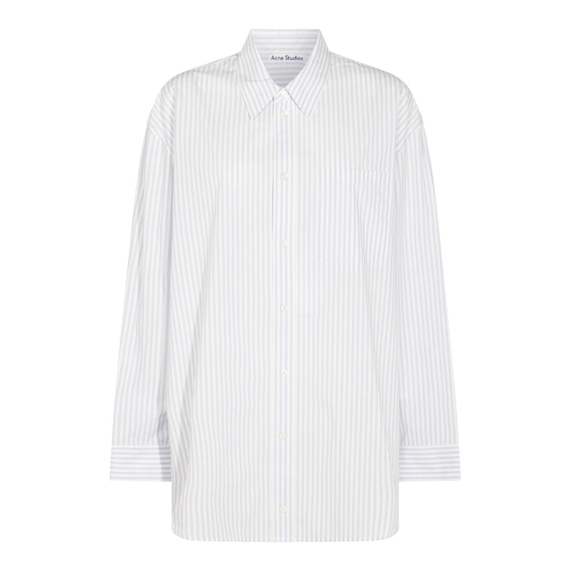 Acne Studios Relaxed Fit Striped Shirt With Classic Collar