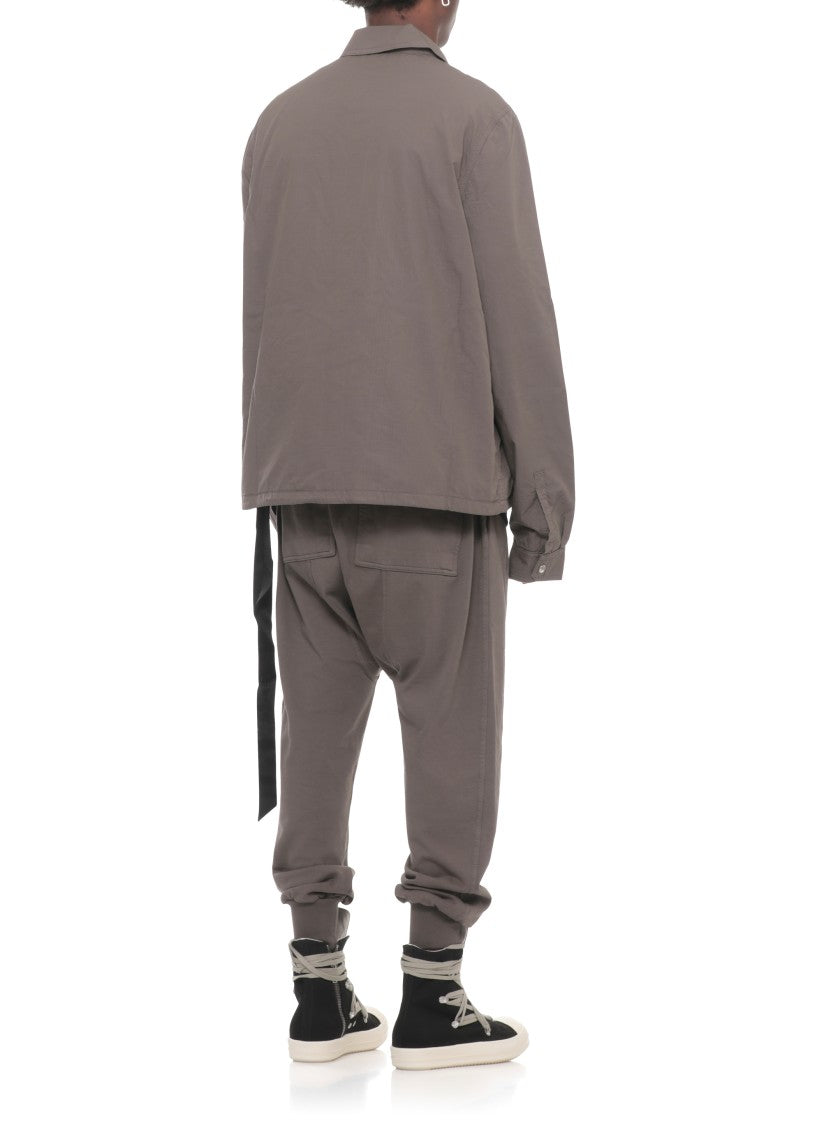 Drkshdw By Rick Owens Zipfront Oversize Cotton Jacket