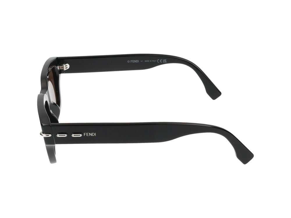 Maison Fendi Black Bold Oversized Square Sunglasses