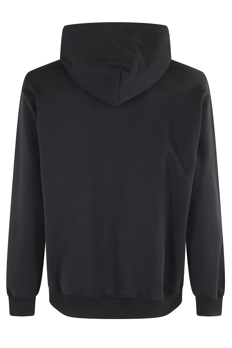A Paper Kid Relaxed-Fit Black Hoodie With Front Pocket