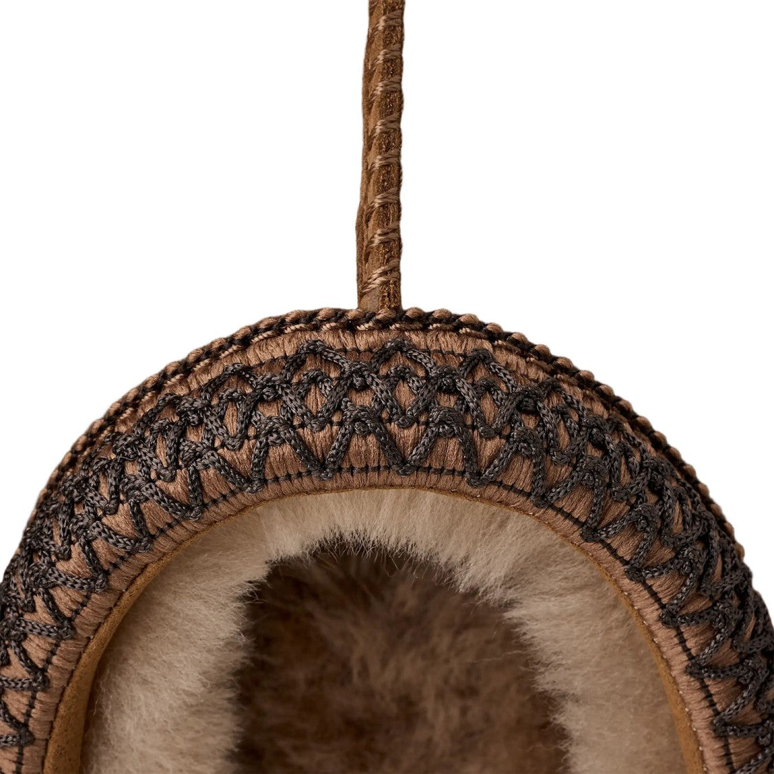 Ugg Brown/Black Suede Mules